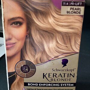 Schwarzkopf Keratin Blonde High Lift Pearl Blonde hair color New Never Opened